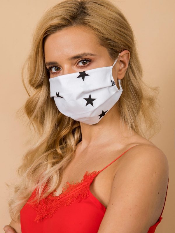 White and black reuse protective mask