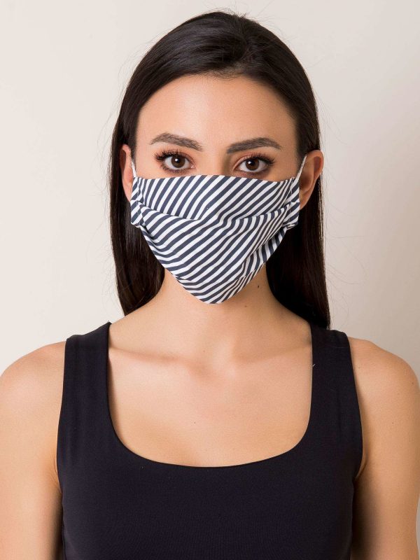 White Printed Face Mask