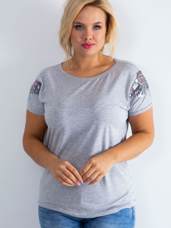 Grey T-shirt Magically PLUS SIZE