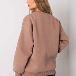 Dark beige cotton sweatshirt Armelle