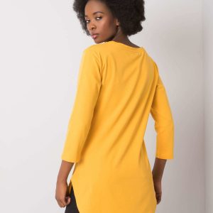 Dark yellow casual blouse Nataly