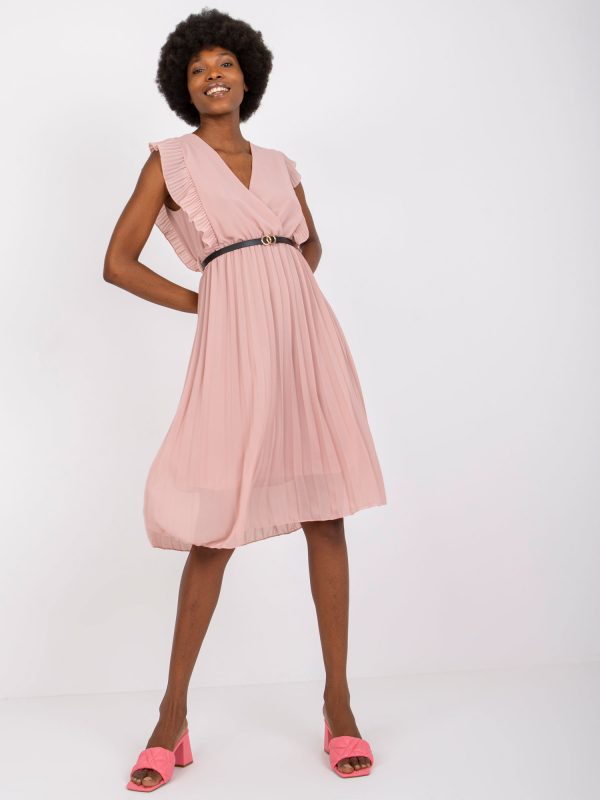 Marine Dirty Pink Sleeveless Dress