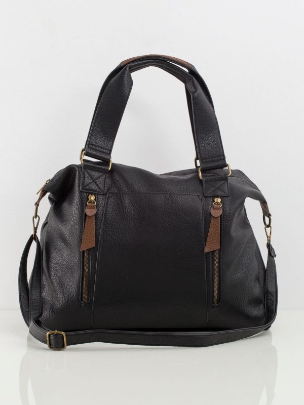 Black Large Eco Leather Bag