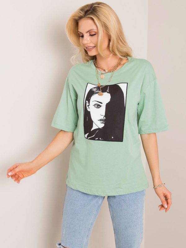 Mint t-shirt Woman RUE PARIS