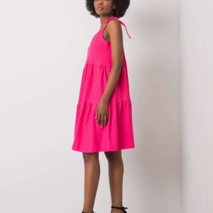 Pink Ruffle Dress Manon RUE PARIS