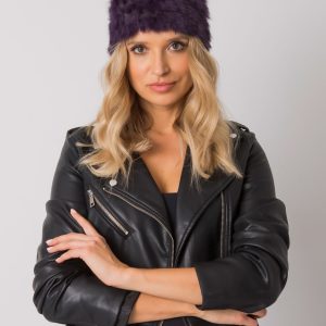 Purple fur hat