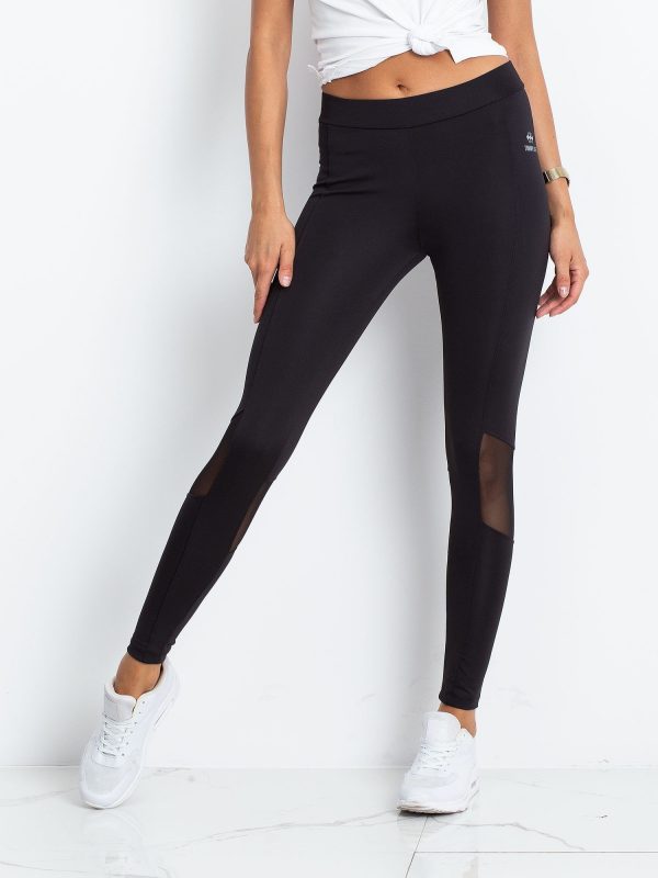 TOMMY LIFE Black Sport Leggings