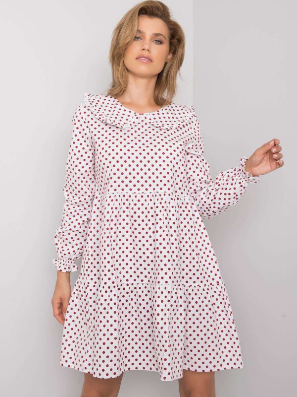 White and red polka dot dress Rori RUE PARIS