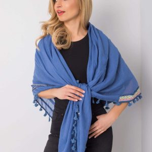 Dark blue sling with decorative trim