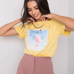 Yellow Kadi Cotton T-Shirt