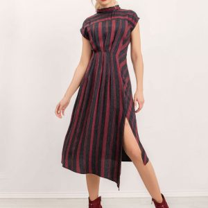 BSL Burgundy and black dress