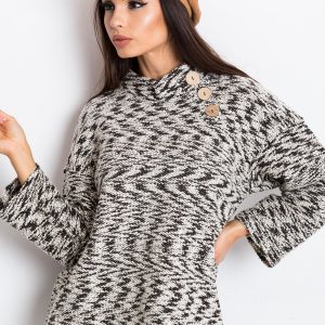 RUE PARIS Black and white sweater North