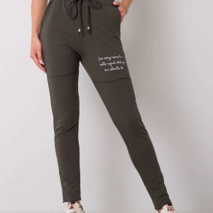 Dark khaki sweatpants by Jennifer