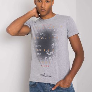 Gray Lawson Cotton Men's T-Shirt