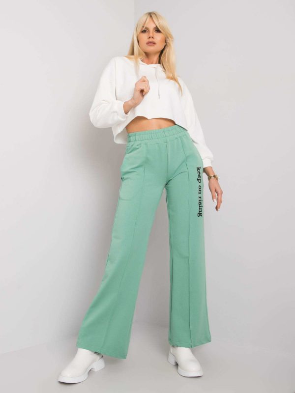 Dennise Pistachio Straight Leg Sweatpants