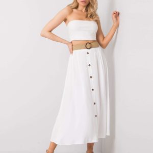 Yamina White Skirt