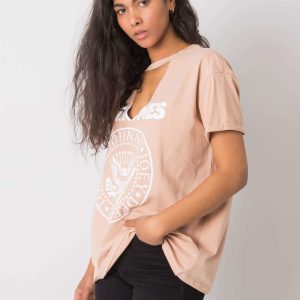 Beige T-shirt with print Cordoba