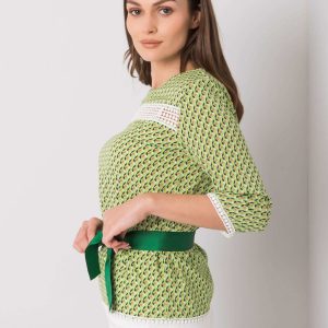 Ifrah green blouse