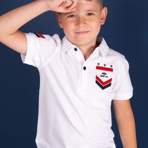 TOMMY LIFE white polo shirt for boy