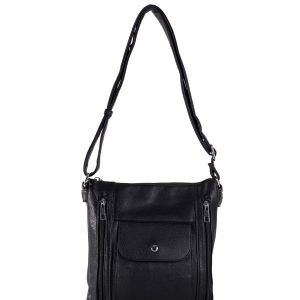 Black Women's Eco Leather Shoulder Bag