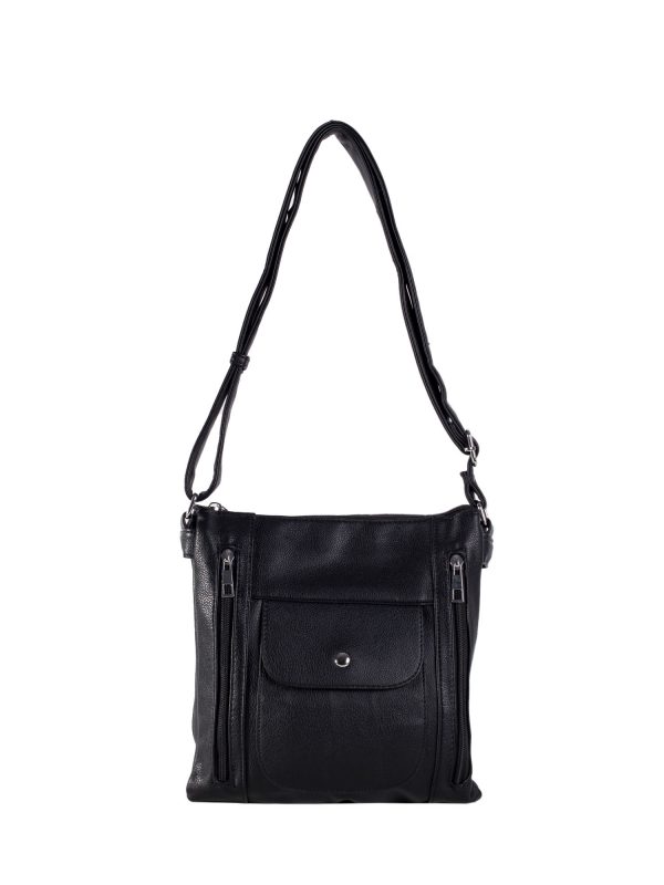 Black Women's Eco Leather Shoulder Bag