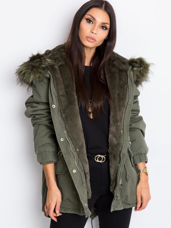 Khaki-green jacket Higher