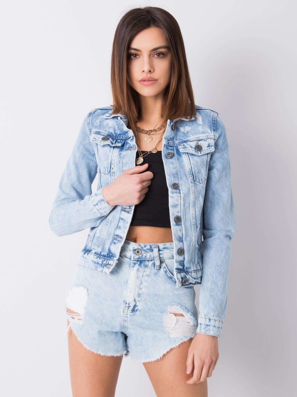 Raquel RUE PARIS light blue denim jacket