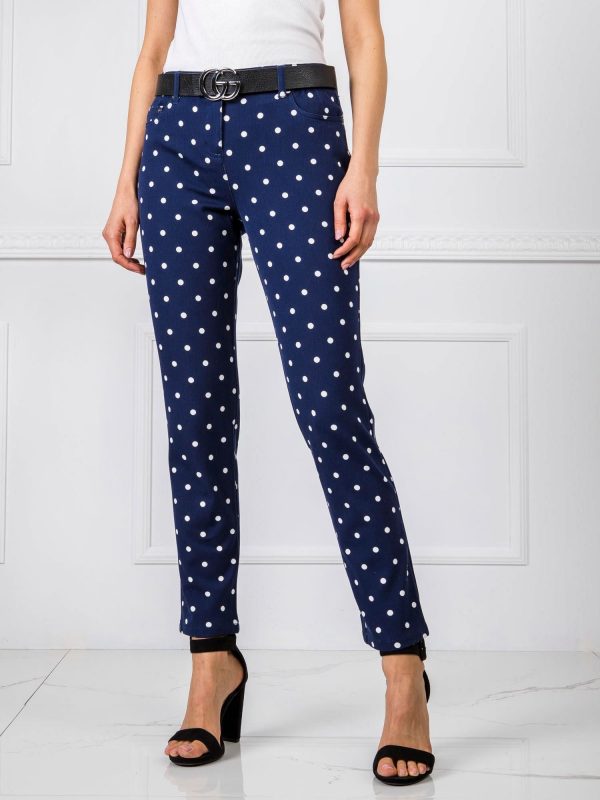 Navy blue trousers Dotty RUE PARIS