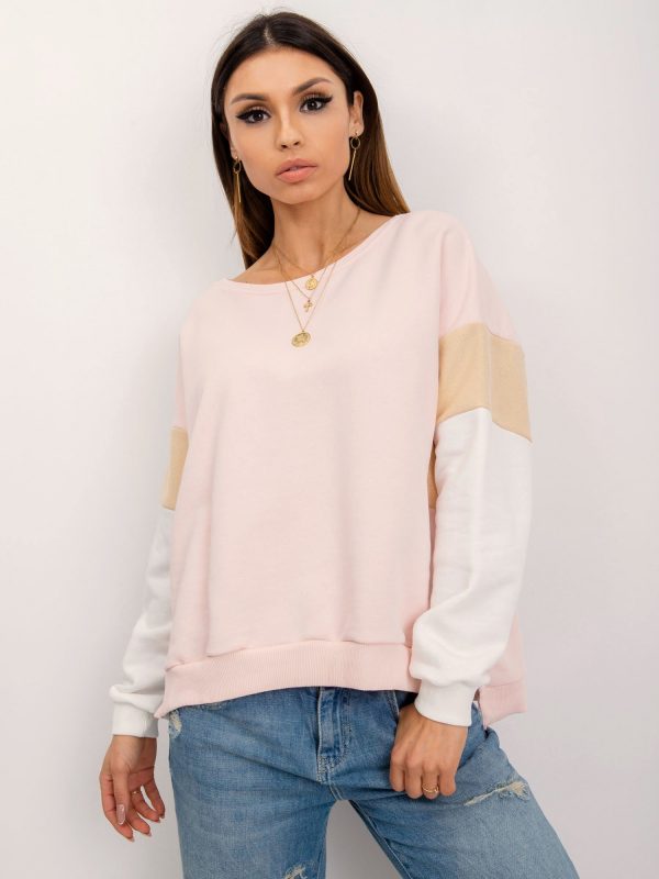 RUE PARIS Light pink sweatshirt Mona