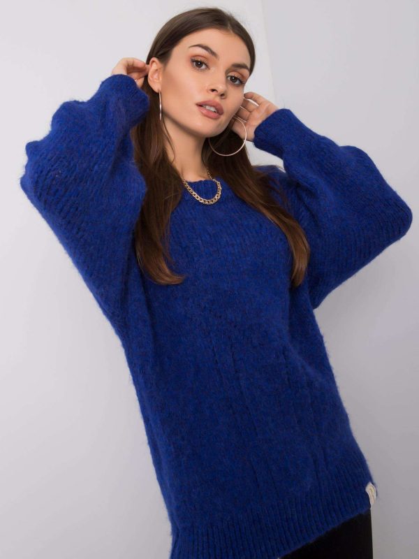 Silvia RUE PARIS cobalt sweater