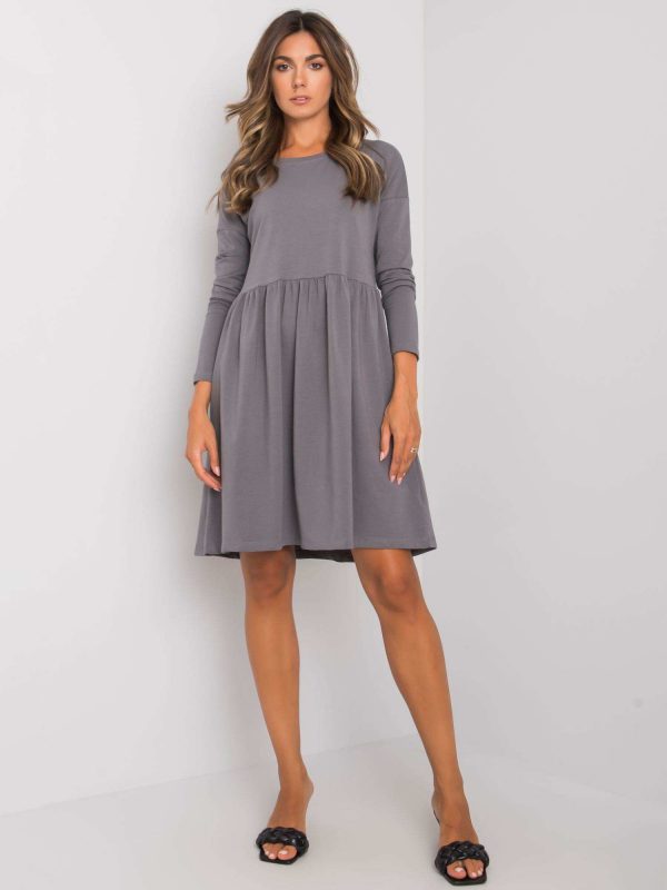 Dark grey dress Vega RUE PARIS