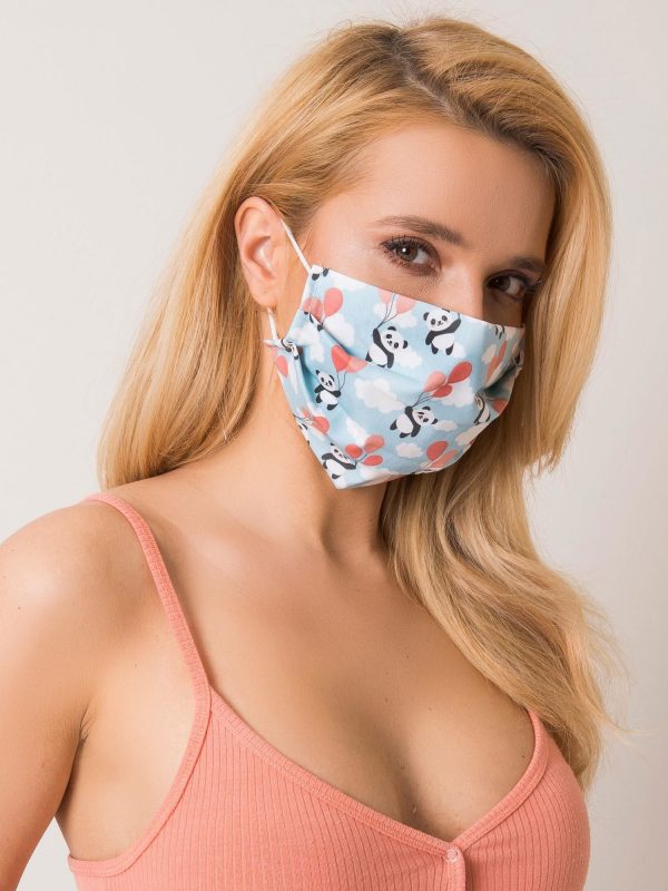 Light blue reusable mask