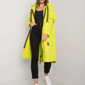 Elvina lime long hoodie