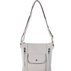 Grey Women's Eco Leather Shoulder Bag