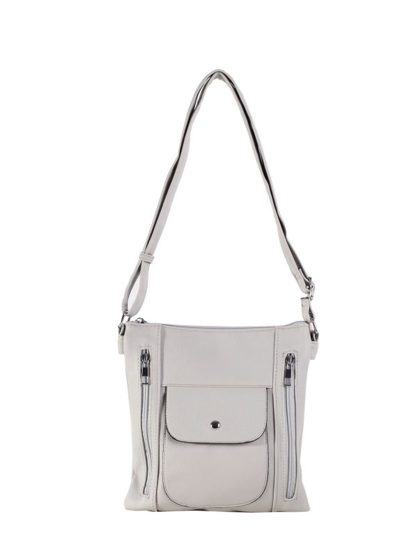 Grey Women's Eco Leather Shoulder Bag