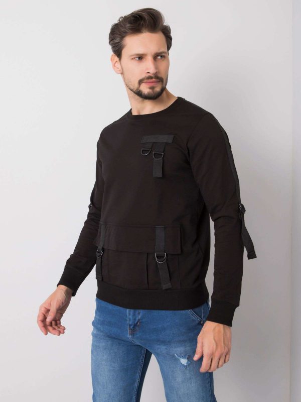 Black sweatshirt for men Colin