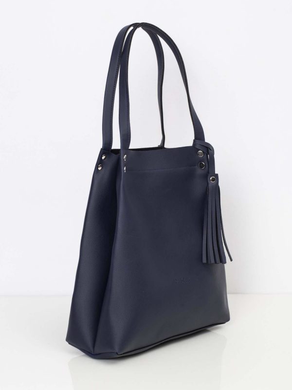 Navy blue women's urban handbag