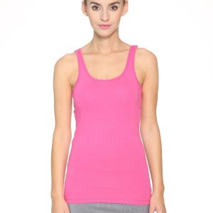 Pink smooth top with wide straps