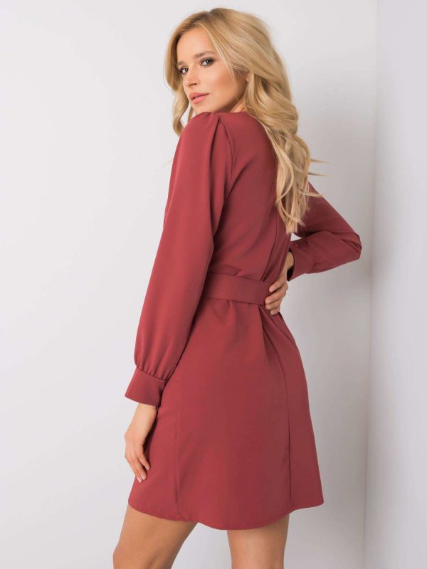 Pink and brown Kelly dress