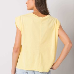 Yellow T-shirt with Malibu print