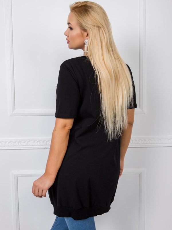 Black tunic plus size Monique