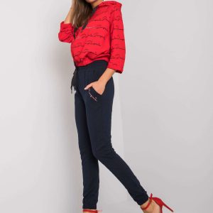 Red and navy sweatsuit set Amilia