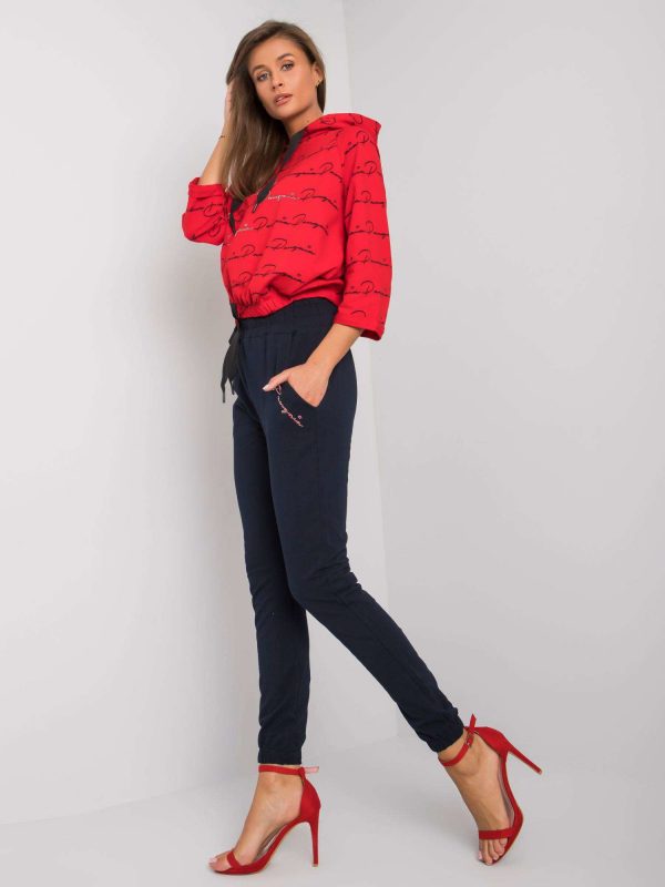 Red and navy sweatsuit set Amilia