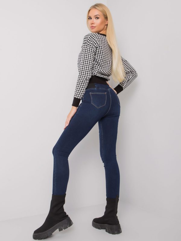 Dark blue jeggings high waist vernal