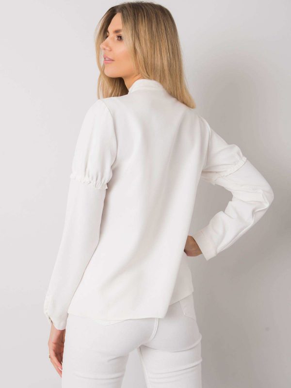 Alyse RUE PARIS white flounces shirt