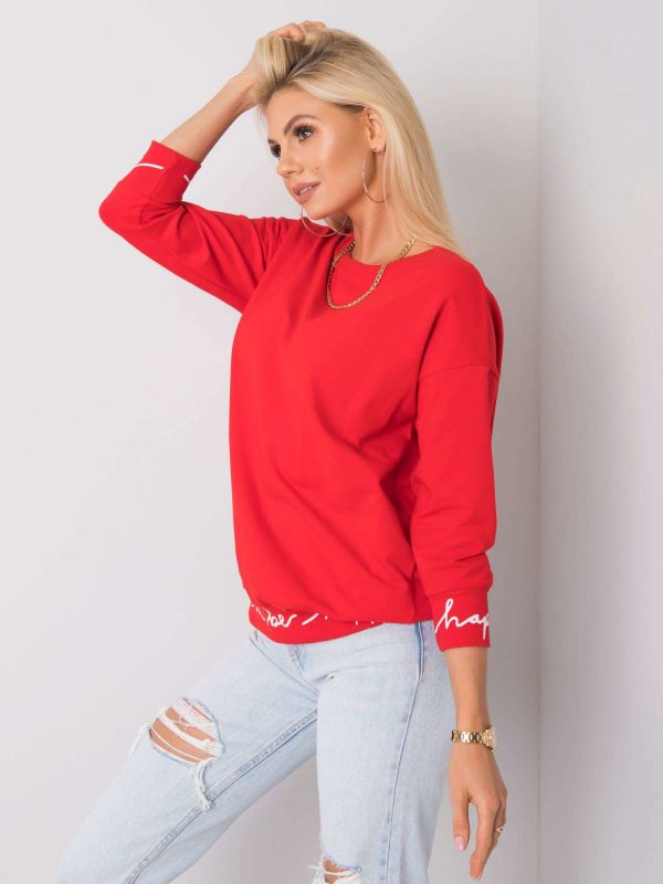 Charliza Red Sweatshirt