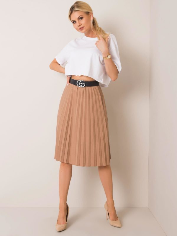 Beige skirt Irene RUE PARIS