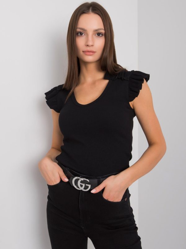 Marion black blouse