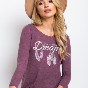 Dreams plum blouse