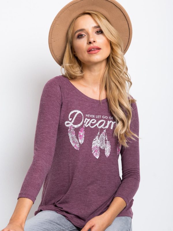 Dreams plum blouse